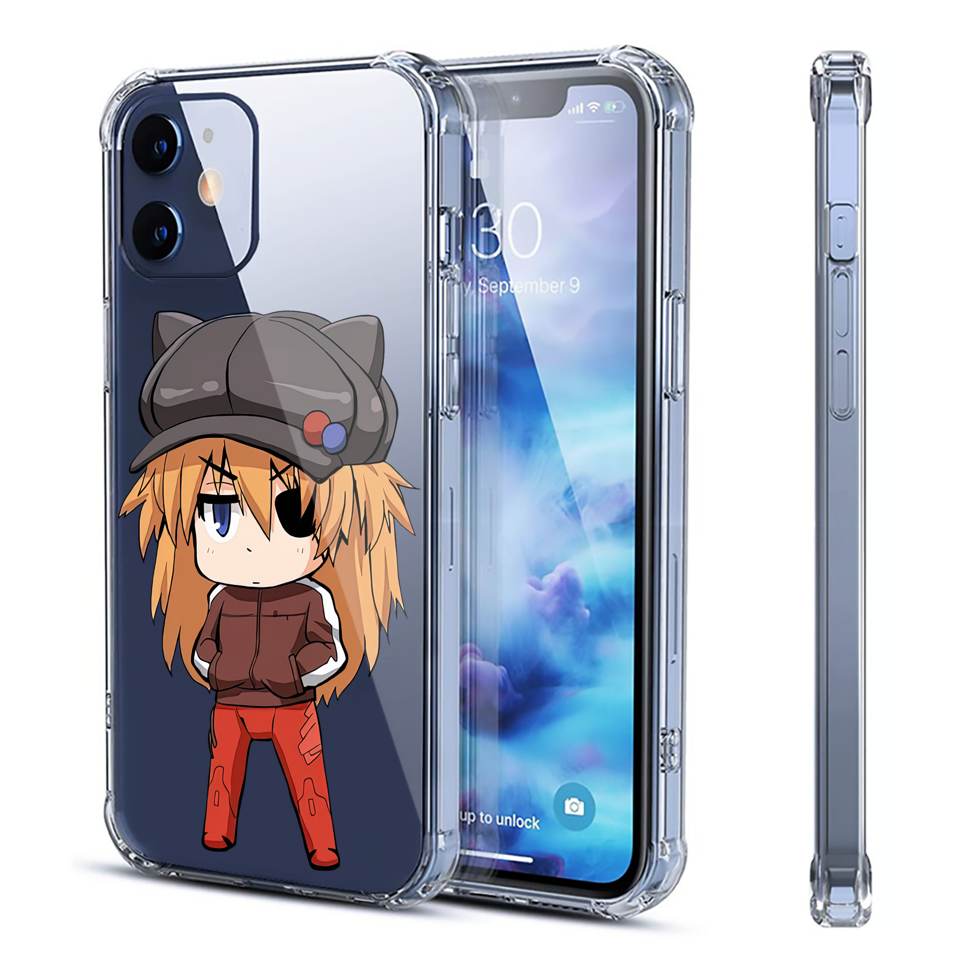 （画像用） EVA 新世紀エヴァンゲリオン 【iPhone 12シリーズ対応】透明スマホケース（クリアソフトケース）